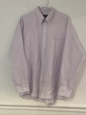 Club Room Men’s Lavender Pinstripe Button-Up Dress Shirt